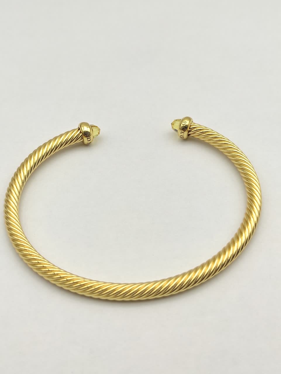 David Yurman Gold Tone Rope Bracelet